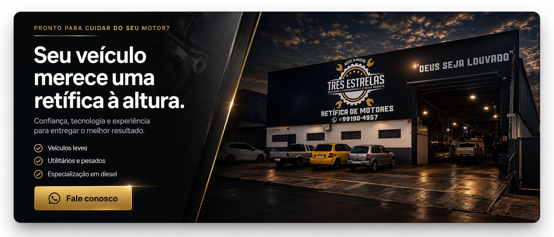 Seu veículo merece uma retífica à altura. Atendimento para veículos leves, utilitários, pesados e motores diesel.